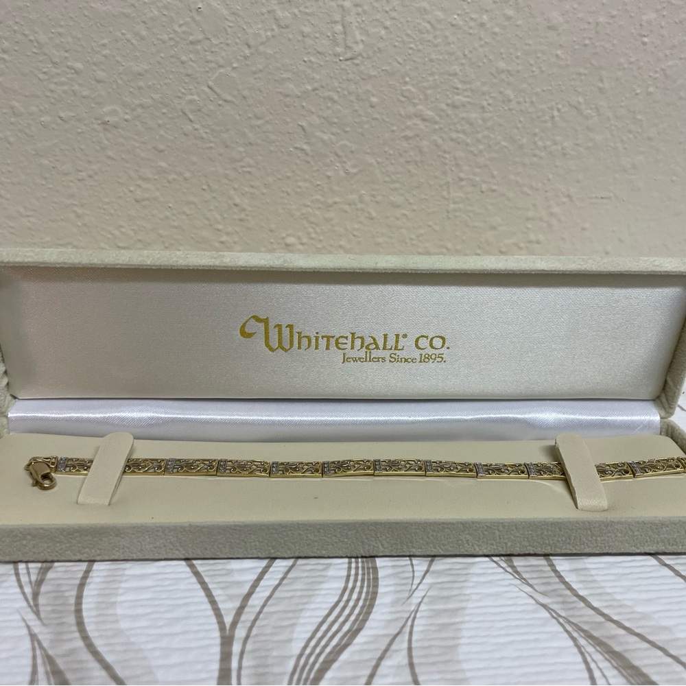 Gorgeous 14k Gold Filigree Bracelet